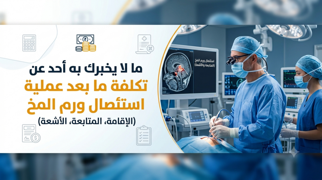 تكلفة ما بعد عملية استئصال ورم المخ