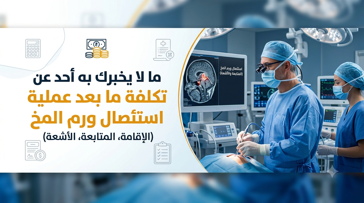 تكلفة ما بعد عملية استئصال ورم المخ
