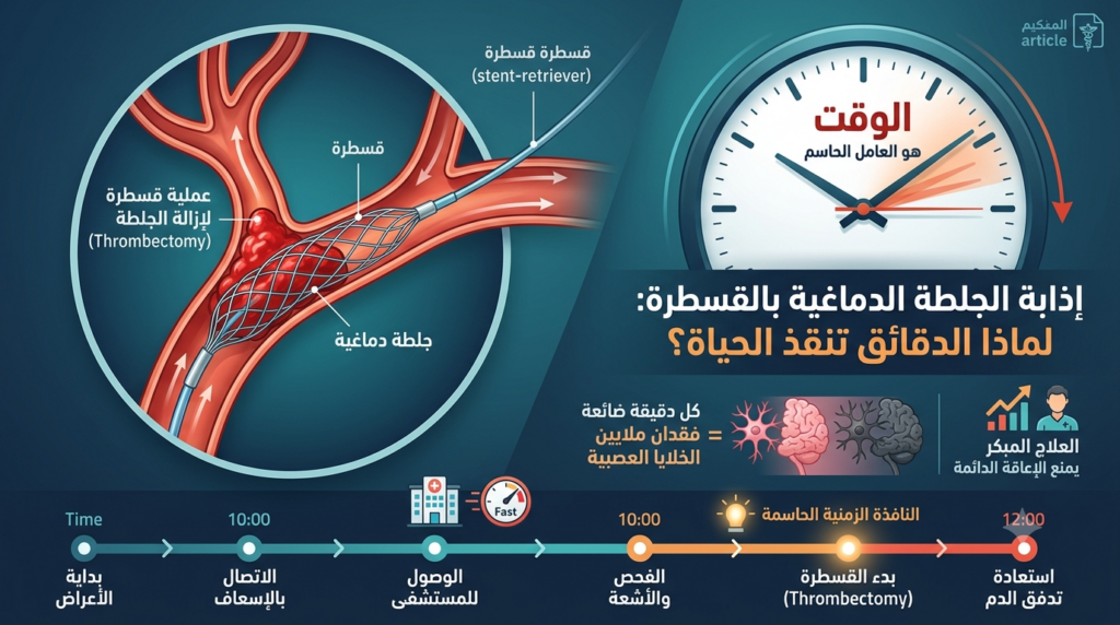 عملية قسطرة الجلطة الدماغية