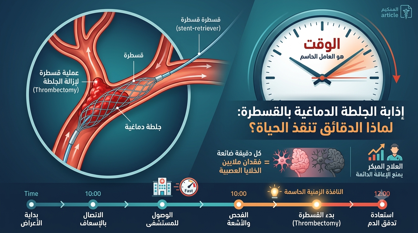 عملية قسطرة الجلطة الدماغية